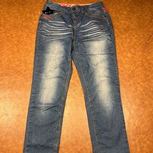 Toby Black a02 Denim Womens Meow Jeans. Like new.